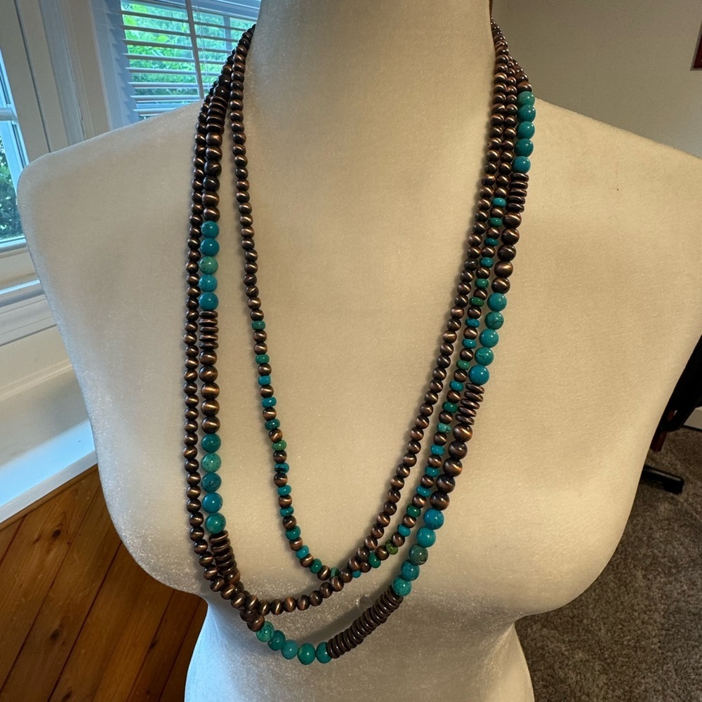 Ashlyn Rose Necklace NWTS, turquoise/copper type color